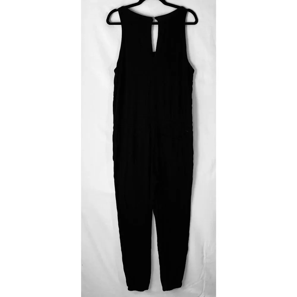 NWT n:philanthropy Phil tank Jumpsuit in Black Size L - Picture 3 of 10